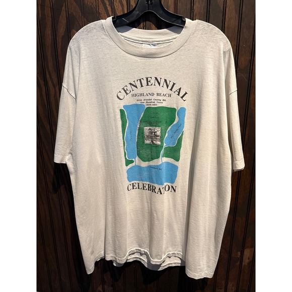 Vintage Other - Vintage 1993 Highland Beach Centennial Celebration T-Shirt Mens XL Single Stitch